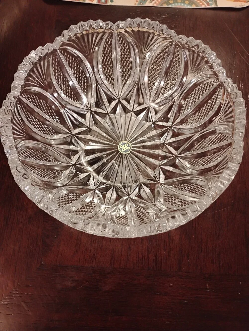 Vintage Hoya Crystal Serving Bowl